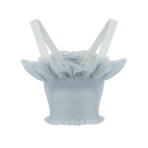 Philosophy Tulle Ruffle Smocked Crop Top - XL - NWT